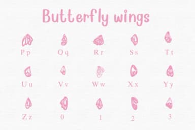 Butterfly Wings by Nongyao — Dingbats Font — thumbnail 3