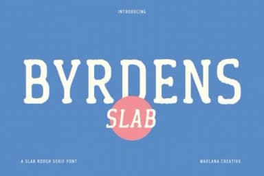 Byrdens by Maulana Creative — Slab Serif Font — thumbnail 1