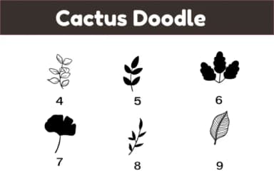 Cactus Doodle by Nun Sukhwan — Dingbats Font — thumbnail 4