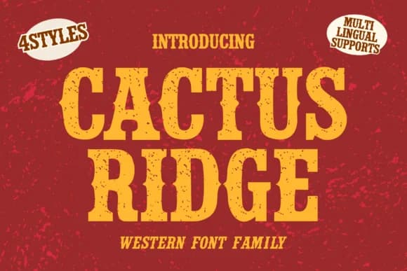 Cactus Ridge by Brown Cupple Fonts — Slab Serif Font