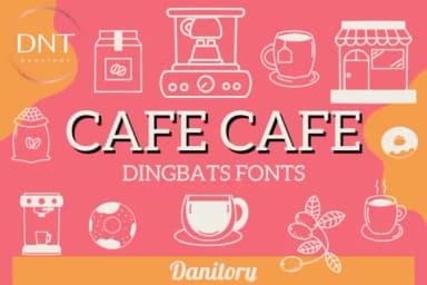 Cafe Cafe by danita.kukkai — Dingbats Font — thumbnail 1