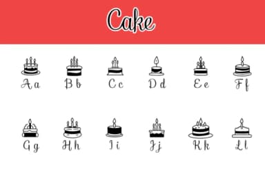 Cake by Chonada — Dingbats Font — thumbnail 2