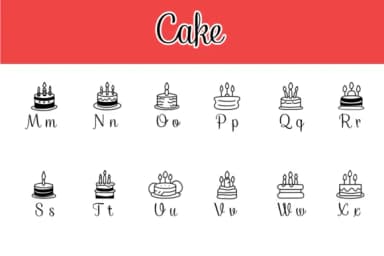 Cake by Chonada — Dingbats Font — thumbnail 3