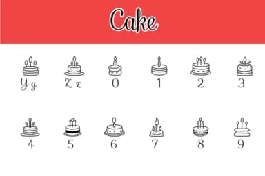 Cake by Chonada — Dingbats Font — thumbnail 4