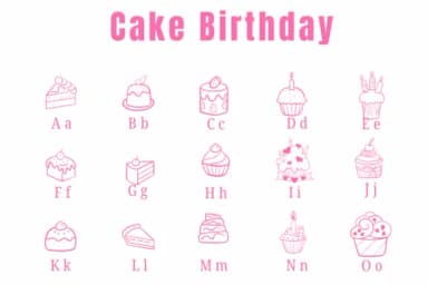 Cake Birthday by Suphitchaya — Dingbats Font — thumbnail 2