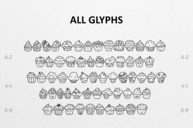 Cake Doodle by CrafterFonts — Dingbats Font — thumbnail 2