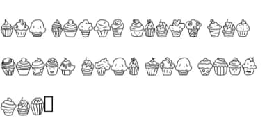 Cake Doodle by CrafterFonts — Dingbats Font — thumbnail 5