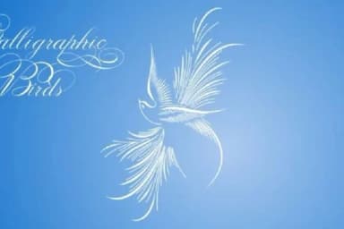 Calligraphic Birds by Intellecta Design — Dingbats Font — thumbnail 6