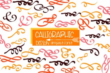 Calligraphic Design by Sirinart — Dingbats Font — thumbnail 1