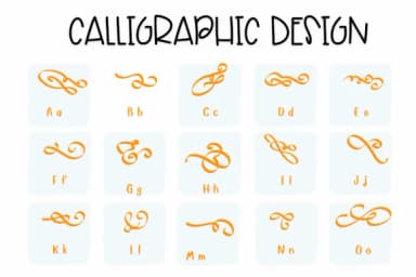 Calligraphic Design by Sirinart — Dingbats Font — thumbnail 2