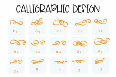 Calligraphic Design by Sirinart — Dingbats Font — thumbnail 3