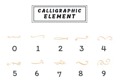 Calligraphy Element by PraewDesigns — Dingbats Font — thumbnail 4