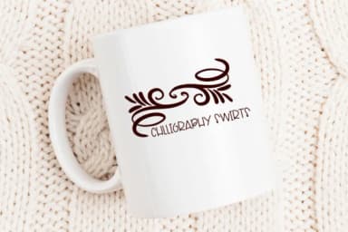 Calligraphy Swirls by Sirinart — Dingbats Font — thumbnail 5