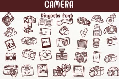 Camera by Sontaya — Dingbats Font — thumbnail 1