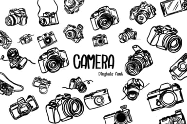Camera by Bee piyanuch — Dingbats Font — thumbnail 1
