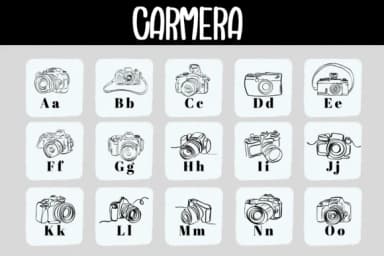 Camera by Bee piyanuch — Dingbats Font — thumbnail 2