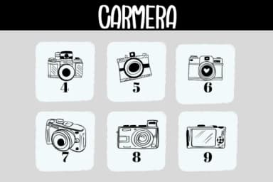 Camera by Bee piyanuch — Dingbats Font — thumbnail 4