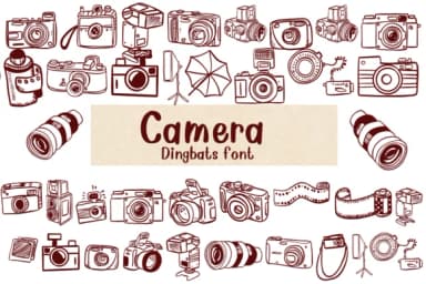 Camera by Nongyao — Dingbats Font — thumbnail 1