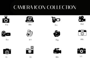 Camera Icon Collection by Heartcraft Atelier — Dingbats Font — thumbnail 2
