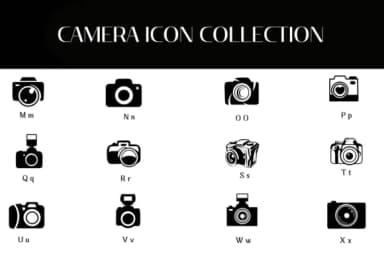Camera Icon Collection by Heartcraft Atelier — Dingbats Font — thumbnail 3