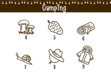 Camping by Bee Piyanuch — Dingbats Font — thumbnail 4