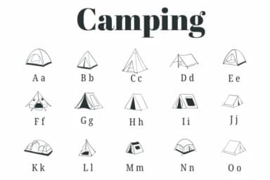 Camping by Suphitchaya — Dingbats Font — thumbnail 2