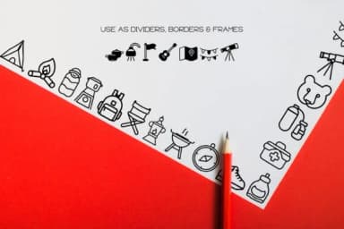 Camping by WADLEN — Dingbats Font — thumbnail 7