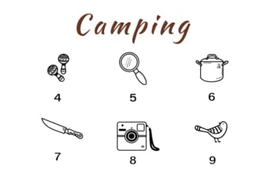 Camping by Nun Sukhwan — Dingbats Font — thumbnail 4