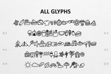 Camping Doodle by CrafterFonts — Dingbats Font — thumbnail 2