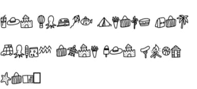Camping Doodle by CrafterFonts — Dingbats Font — thumbnail 5