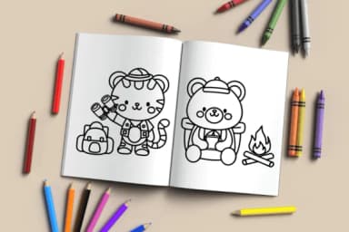 Camping Doodle by Babymimiart — Dingbats Font — thumbnail 4