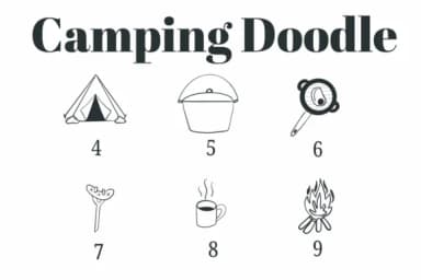 Camping Doodle by Suphitchaya — Dingbats Font — thumbnail 4