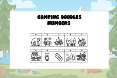 Camping Doodles by Mary Kay's Magic — Dingbats Font — thumbnail 4