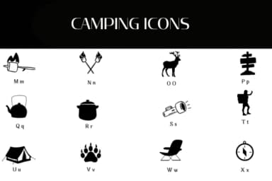 Camping Icons by Heartcraft Atelier — Dingbats Font — thumbnail 3
