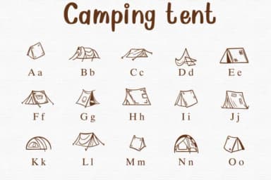 Camping Tent by Nongyao — Dingbats Font — thumbnail 2