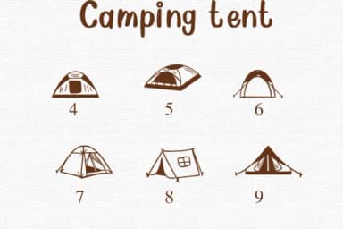 Camping Tent by Nongyao — Dingbats Font — thumbnail 4