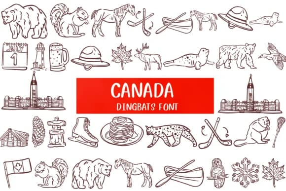Canada by Nongyao — Dingbats Font