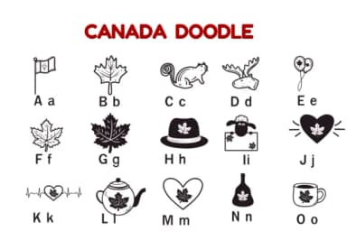 Canada Doodle by Nun Sukhwan — Dingbats Font — thumbnail 2