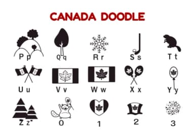 Canada Doodle by Nun Sukhwan — Dingbats Font — thumbnail 3