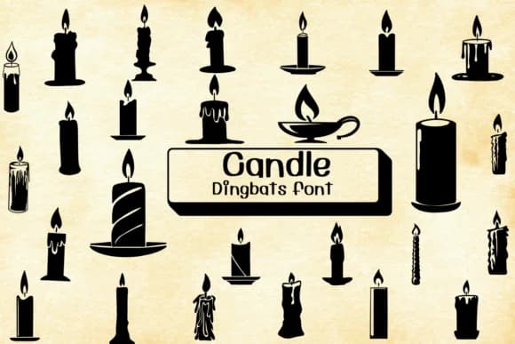 Candle by Ketsarin — Dingbats Font