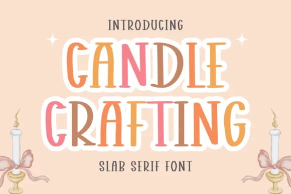 Candle Crafting by CraftedType Studio — Slab Serif Font