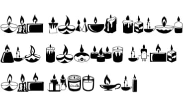 Candles by Natchuta — Dingbats Font — thumbnail 8