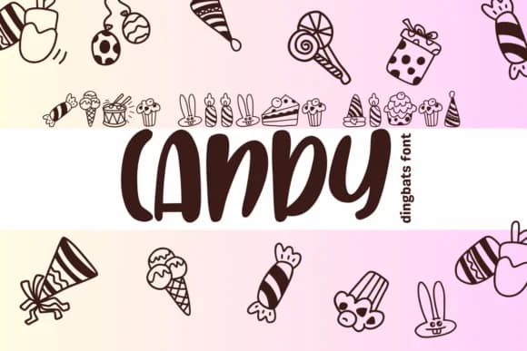Candy by Sirinart — Dingbats Font