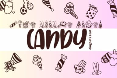 Candy by Sirinart — Dingbats Font — thumbnail 1