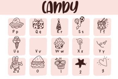 Candy by Sirinart — Dingbats Font — thumbnail 3