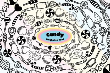 Candy by Chonada — Dingbats Font — thumbnail 1