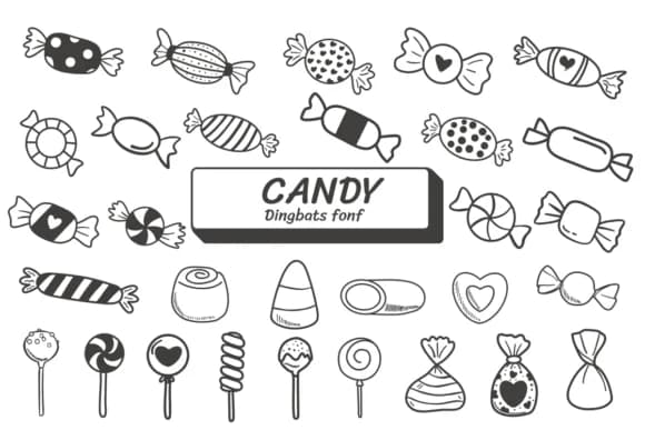 Candy by Ketsarin — Dingbats Font