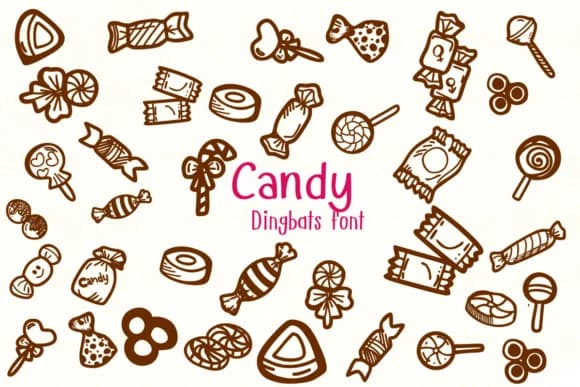 Candy by Nongyao — Dingbats Font