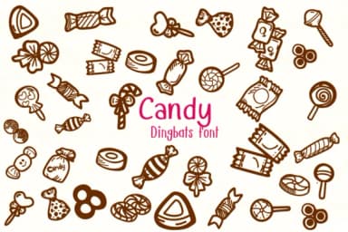 Candy by Nongyao — Dingbats Font — thumbnail 1