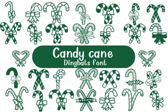 Candy Cane by Nongyao — Dingbats Font